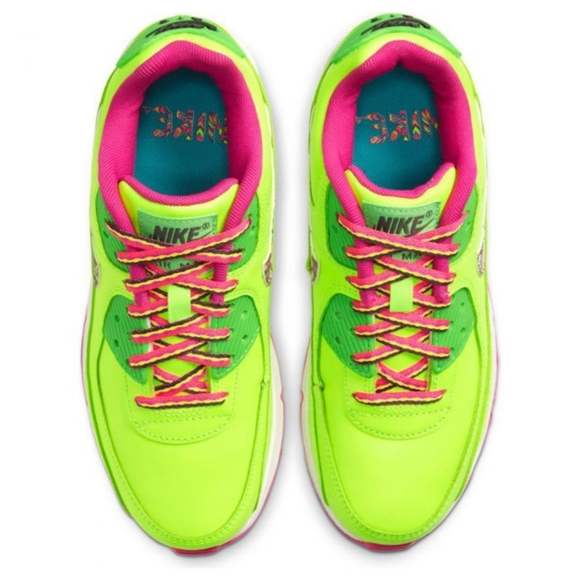 Air max 90 ltr. Volt/fire pink. Kids sneakers. - Picture 4 of 9